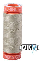 Aurifil Mako 50wt Cotton 200 m 220 yd. spool - 5020 Light Military Green