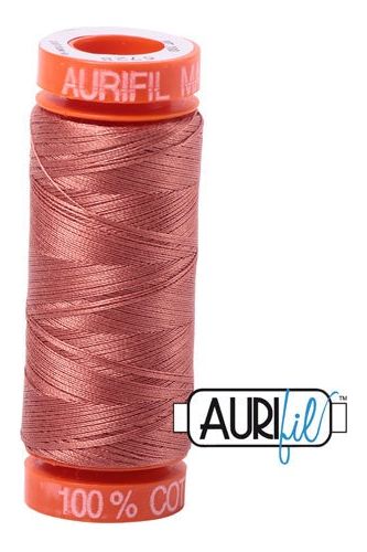 Aurifil Mako 50wt Cotton 200 m 220 yd. spool - 6728 Cinnabar