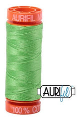 Aurifil Mako 50wt Cotton 200 m 220 yd. spool - 6737 Shamrock Green