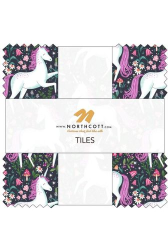 Northcott, Unicorn Dreams 10'' Tiles - TUNICO42-10