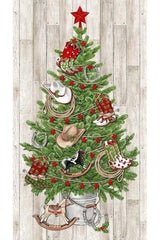Howdy Christmas Cowboy Christmas Tree Panel - DP24610-11