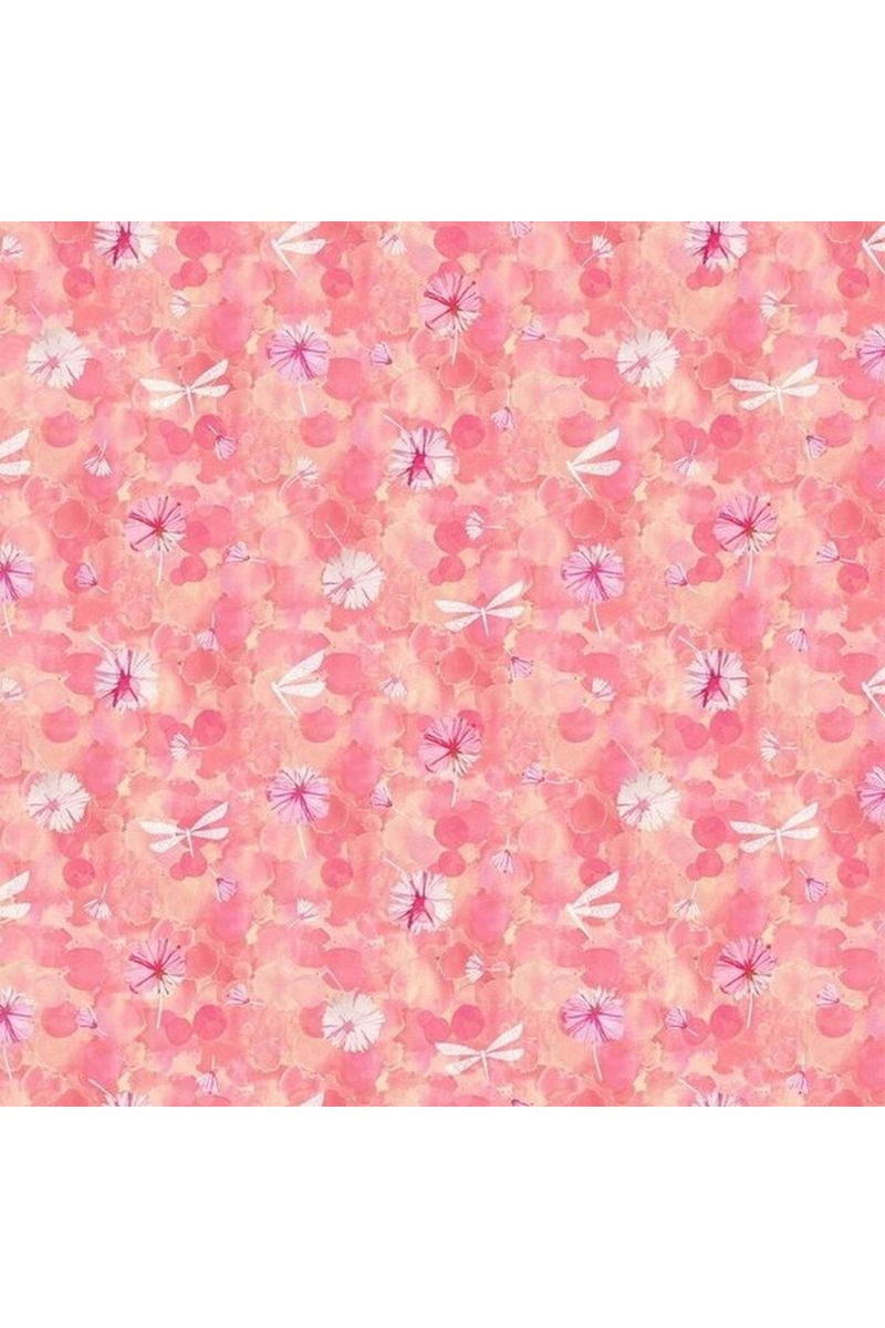 Fabric, Northcott - Dragonfly Dreams Flowers and Dragonflies - DP24830