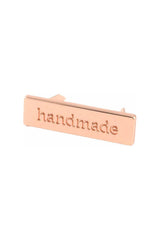 Metal Bag Label "Handmade"