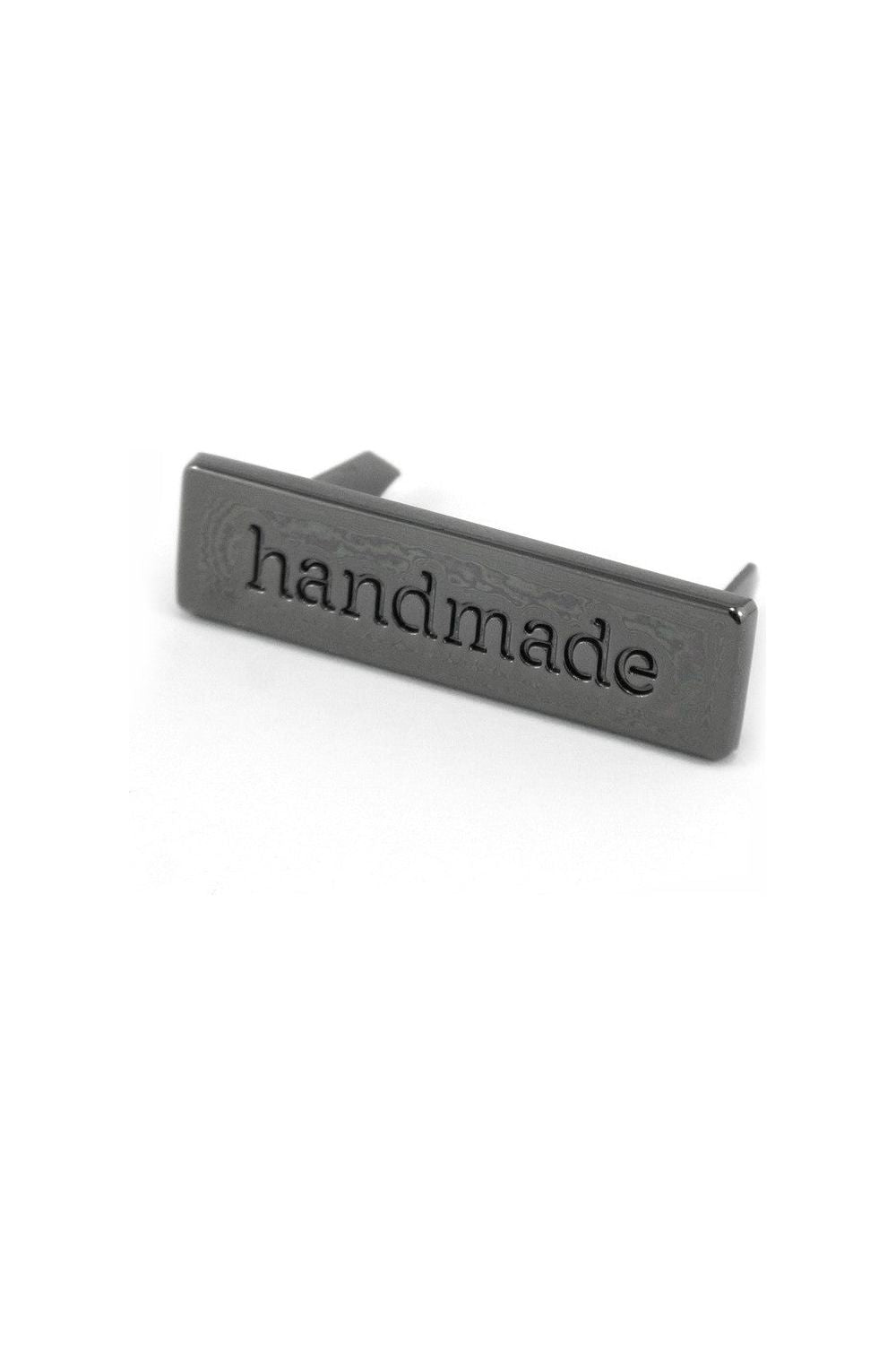Metal Bag Label "Handmade"
