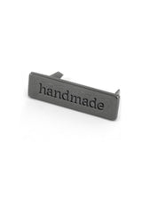 Metal Bag Label "Handmade"