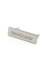Metal Bag Label "Handmade"