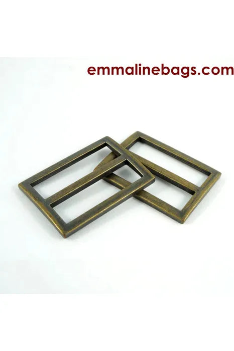 Flat Strap Sliders 2 Pack - 1 1/2'' 38mm , Emmaline Bags