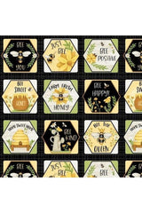 Fabric, Henry Glass & Co., Bee You! Quotes -100-49