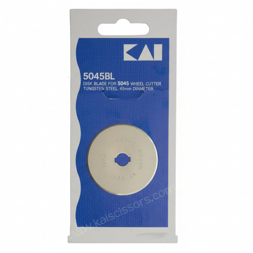 KAI disc blade packaging with blue label and white background