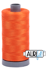 Aurifil Mako 28wt Cotton 750 m 820 yd. spool - 1104 Neon Orange