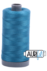 Aurifil Mako 28wt Cotton 750 m 820 yd. spool - 1125 Medium Teal