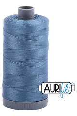 Aurifil Mako 28wt Cotton 750 m 820 yd. spool - 1126 Blue Grey