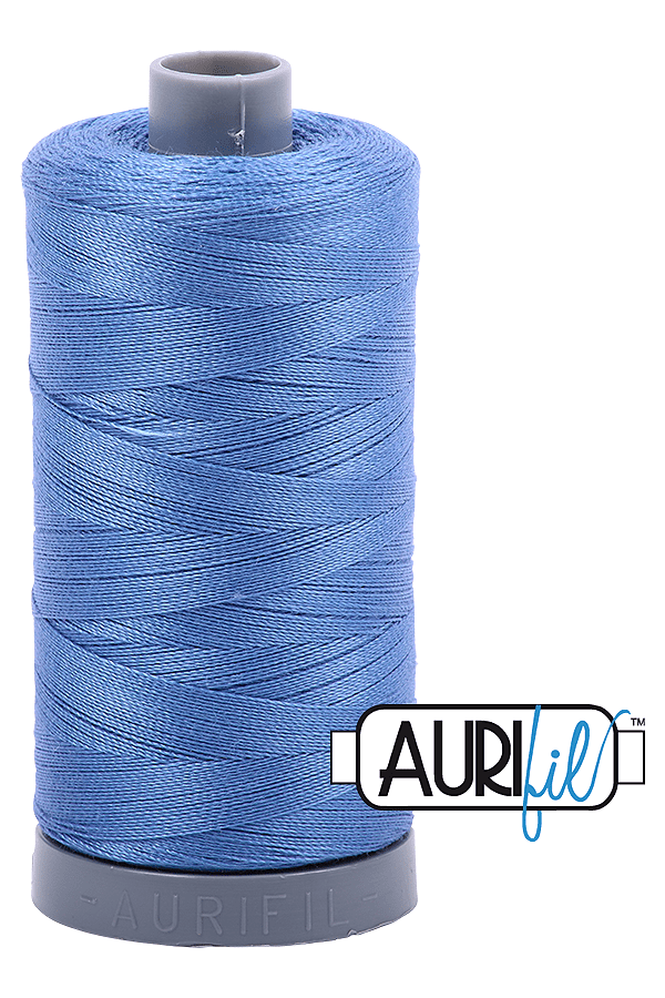 Aurifil Mako 28wt Cotton 750 m 820 yd. spool - 1128 Light Blue Violet