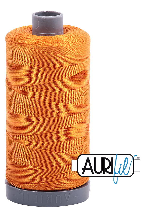 Aurifil Mako 28wt Cotton 750 m 820 yd. spool - 1133 Bright Orange