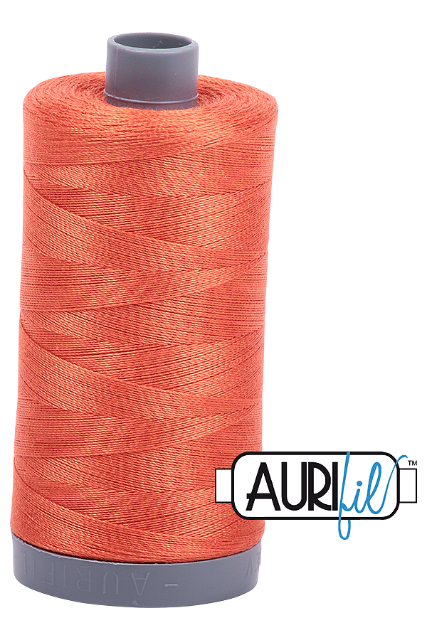 Aurifil Mako 28wt Cotton 750 m 820 yd. spool - 1154 Dusty Orange