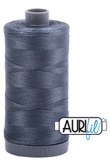 Aurifil Mako 28wt Cotton 750 m 820 yd. spool - 1158 Medium Grey
