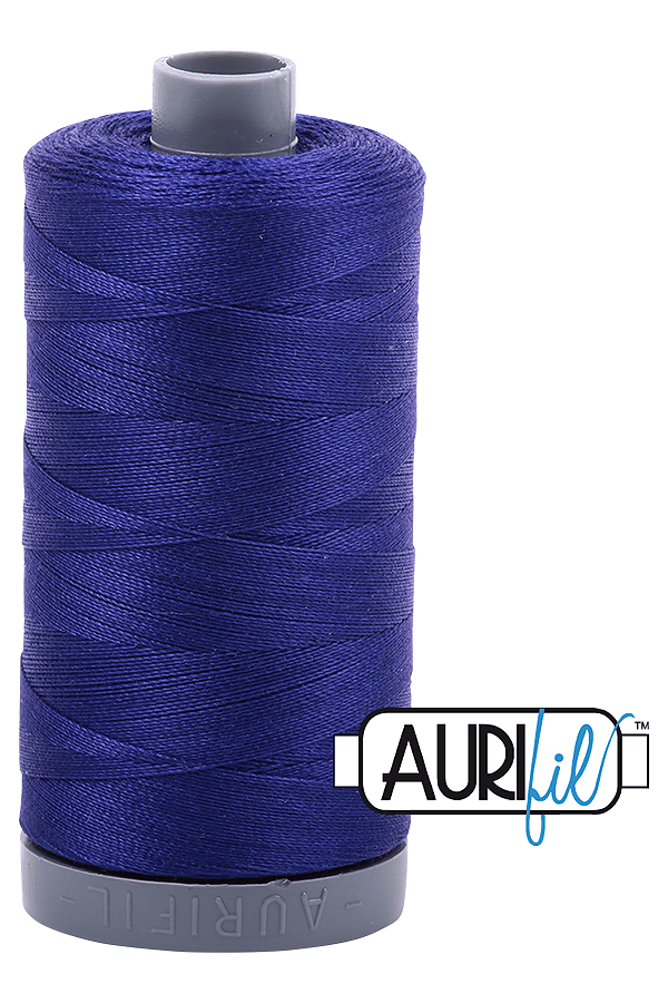 Aurifil Mako 28wt Cotton 750 m 820 yd. spool - 1200 Blue Violet