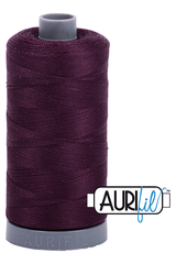 Aurifil Mako 28wt Cotton 750 m 820 yd. spool - 1240 Very Dark Eggplant