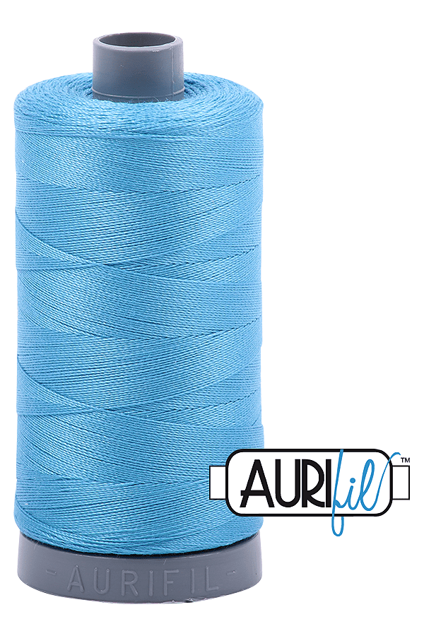 Aurifil Mako 28wt Cotton 750 m 820 yd. spool - 1320 Bright Teal