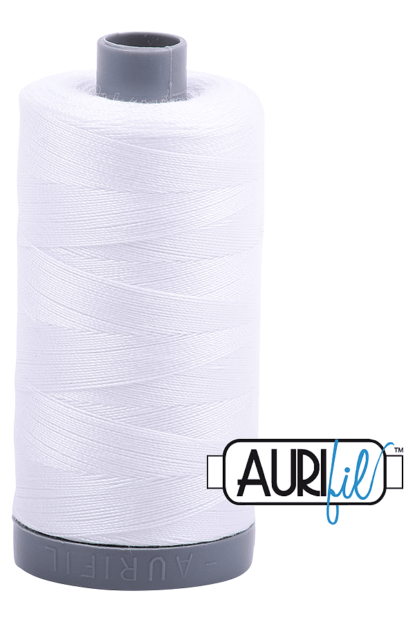 Aurifil Mako 28wt Cotton 750 m 820 yd. spool - 2024 White
