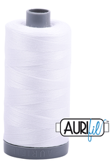 Aurifil Mako 28wt Cotton 750 m 820 yd. spool - 2024 White