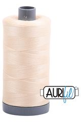 Aurifil Mako 28wt Cotton 750 m 820 yd. spool - 2123 Butter