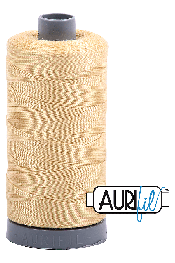 Aurifil Mako 28wt Cotton 750 m 820 yd. spool - 2125 Wheat