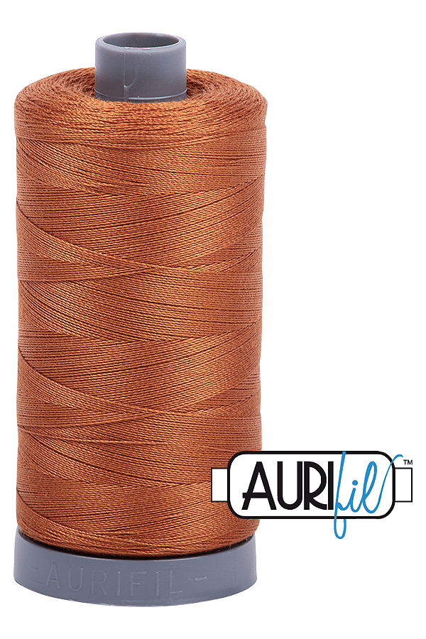 Aurifil Mako 28wt Cotton 750 m 820 yd. spool - 2155 Cinnamon