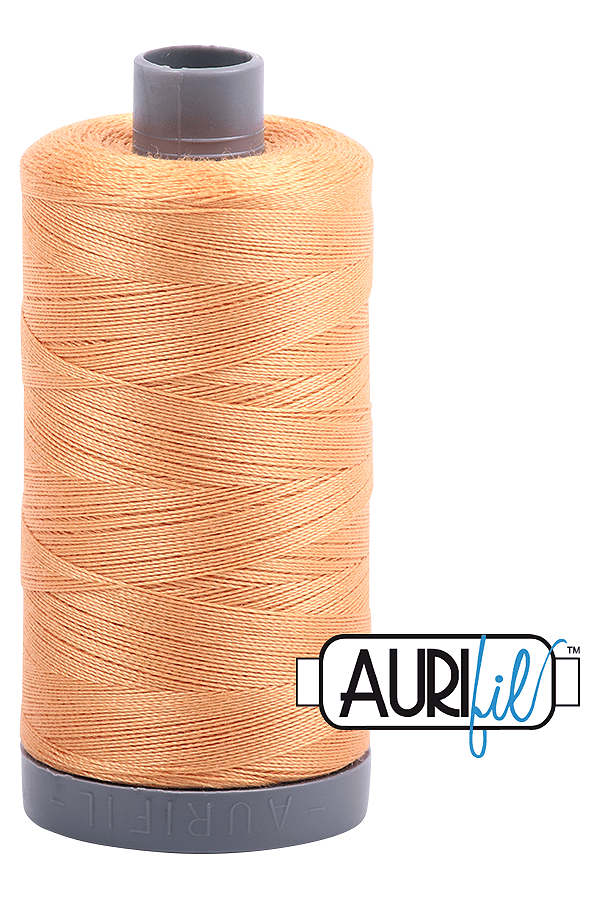 Aurifil Mako 28wt Cotton 750 m 820 yd. spool - 2214 Golden Honey