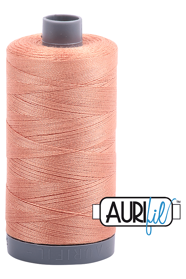 Aurifil Mako 28wt Cotton 750 m 820 yd. spool - 2215 Peach