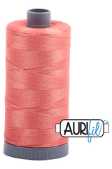 Aurifil Mako 28wt Cotton 750 m 820 yd. spool - 2225 Salmon