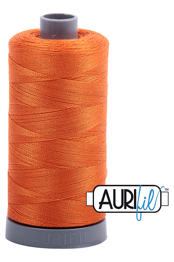 Aurifil Mako 28wt Cotton 750 m 820 yd. spool - 2235 Orange