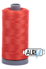 Aurifil Mako 28wt Cotton 750 m 820 yd. spool - 2245 Red Orange