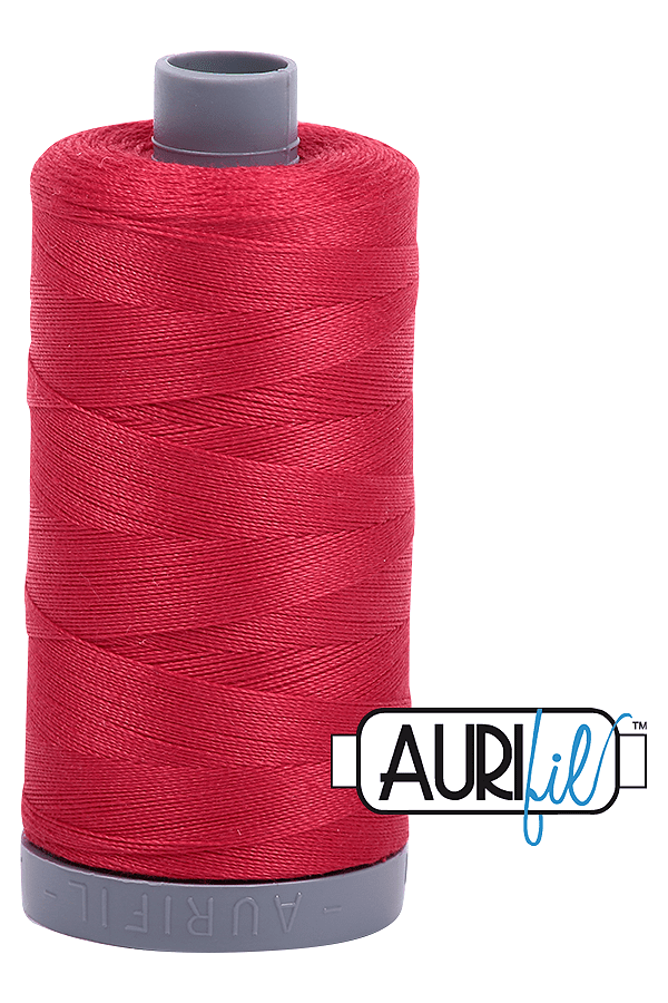 Aurifil Mako 28wt Cotton 750 m 820 yd. spool - 2250 Red