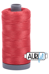 Aurifil Mako 28wt Cotton 750 m 820 yd. spool - 2255 Dark Red Orange