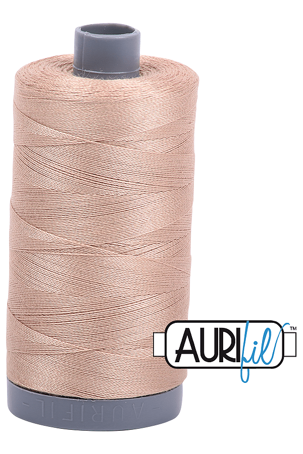Aurifil Mako 28wt Cotton 750 m 820 yd. spool - 2314 Beige