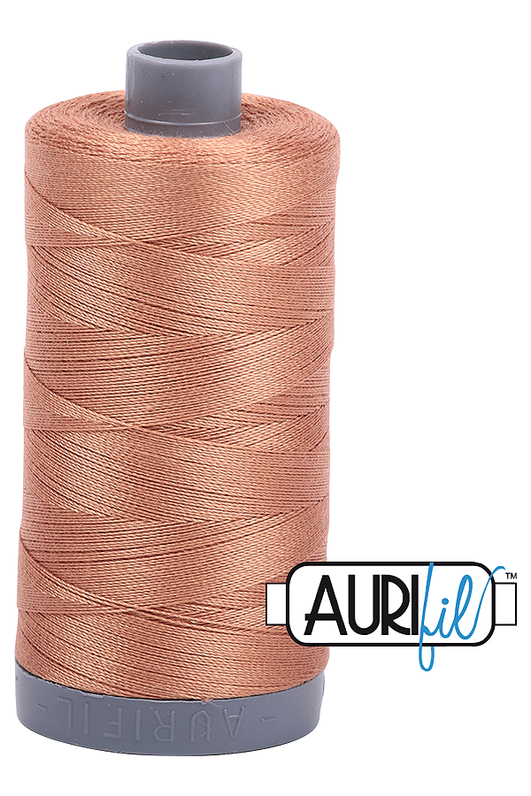 Aurifil Mako 28wt Cotton 750 m 820 yd. spool - 2330 Light Chestnut