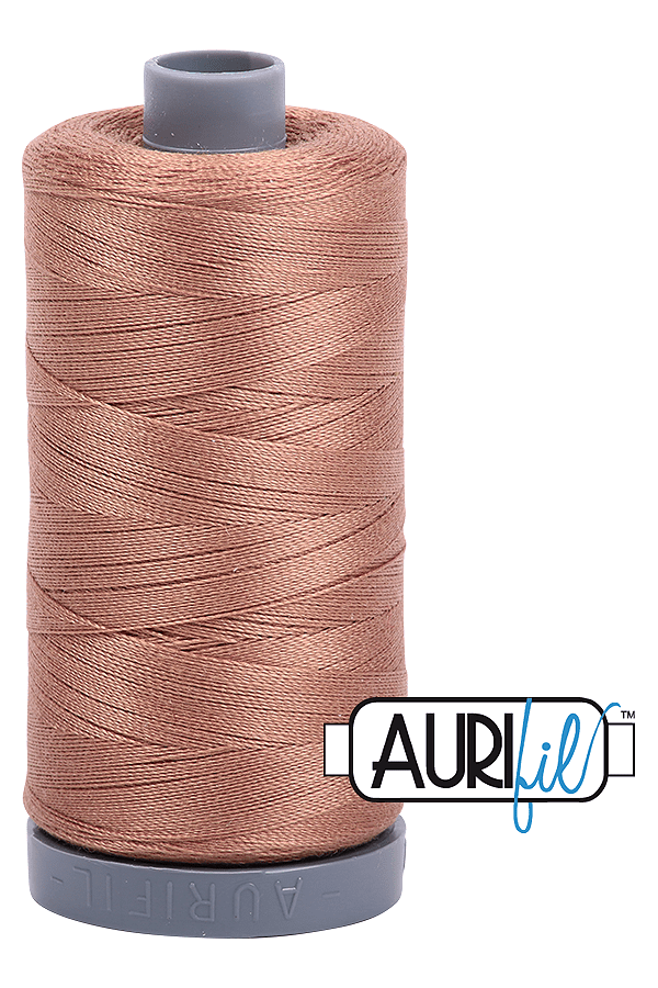 Aurifil Mako 28wt Cotton 750 m 820 yd. spool - 2340 Cafe au Lait