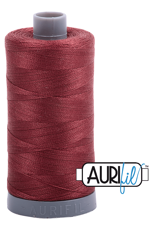 Aurifil Mako 28wt Cotton 750 m 820 yd. spool - 2345 Raisin
