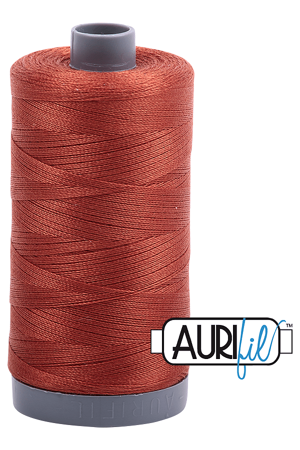 Aurifil Mako 28wt Cotton 750 m 820 yd. spool - 2350 Copper