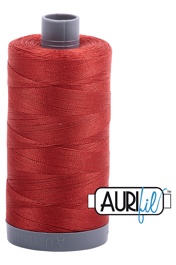 Aurifil Mako 28wt Cotton 750 m 820 yd. spool - 2395 Pumpkin Spice
