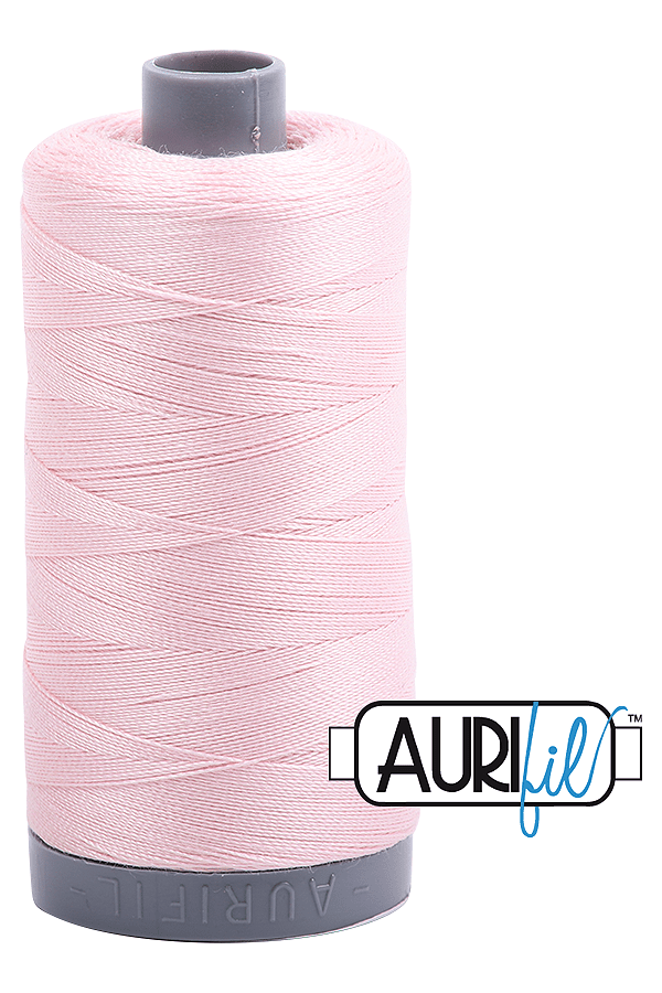 Aurifil Mako 28wt Cotton 750 m 820 yd. spool - 2410 Pale Pink
