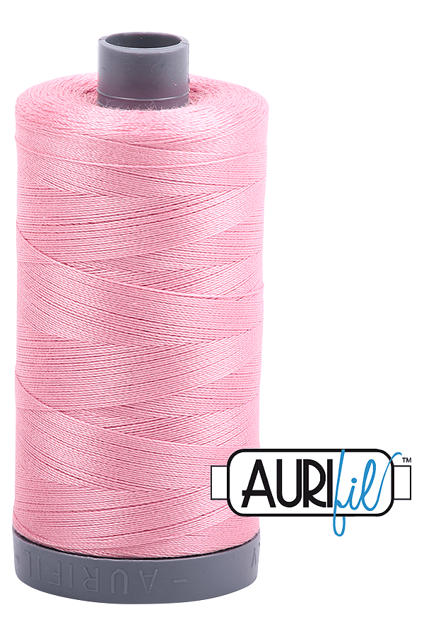 Aurifil Mako 28wt Cotton 750 m 820 yd. spool - 2425 Bright Pink