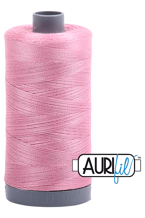 Aurifil Mako 28wt Cotton 750 m 820 yd. spool - 2430 Antique Rose