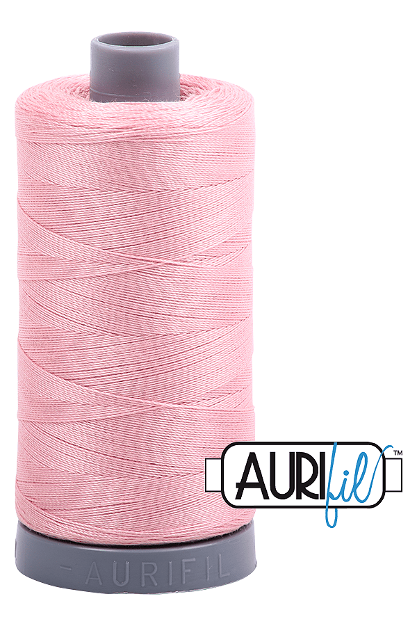 Aurifil Mako 28wt Cotton 750 m 820 yd. spool - 2437 Light Peony
