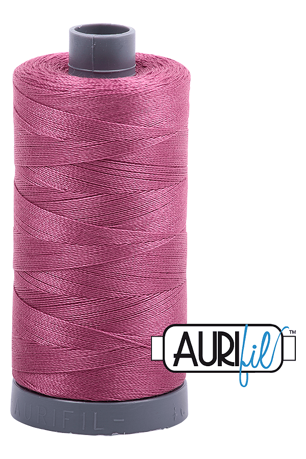 Aurifil Mako 28wt Cotton 750 m 820 yd. spool - 2450 Rose