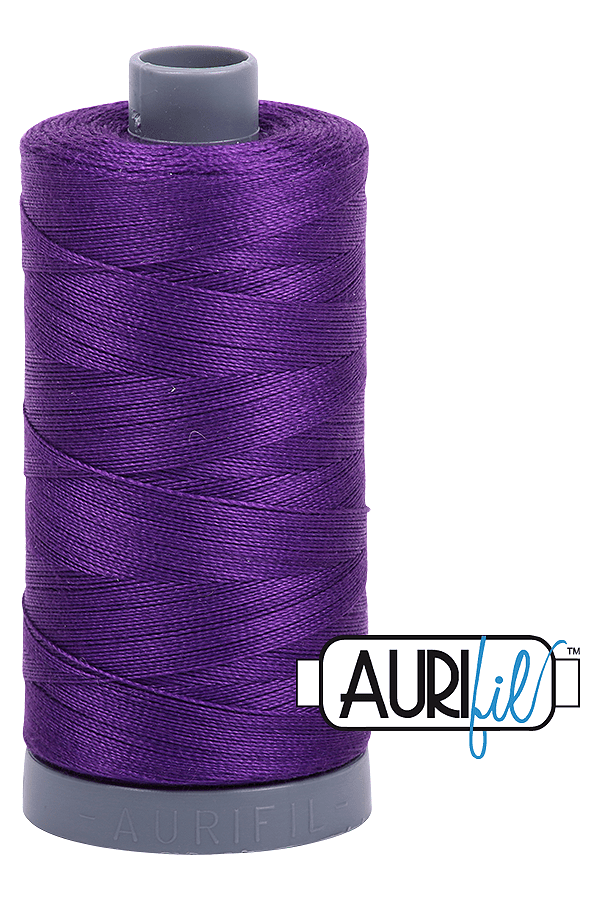 Aurifil Mako 28wt Cotton 750 m 820 yd. spool - 2545 Medium Purple