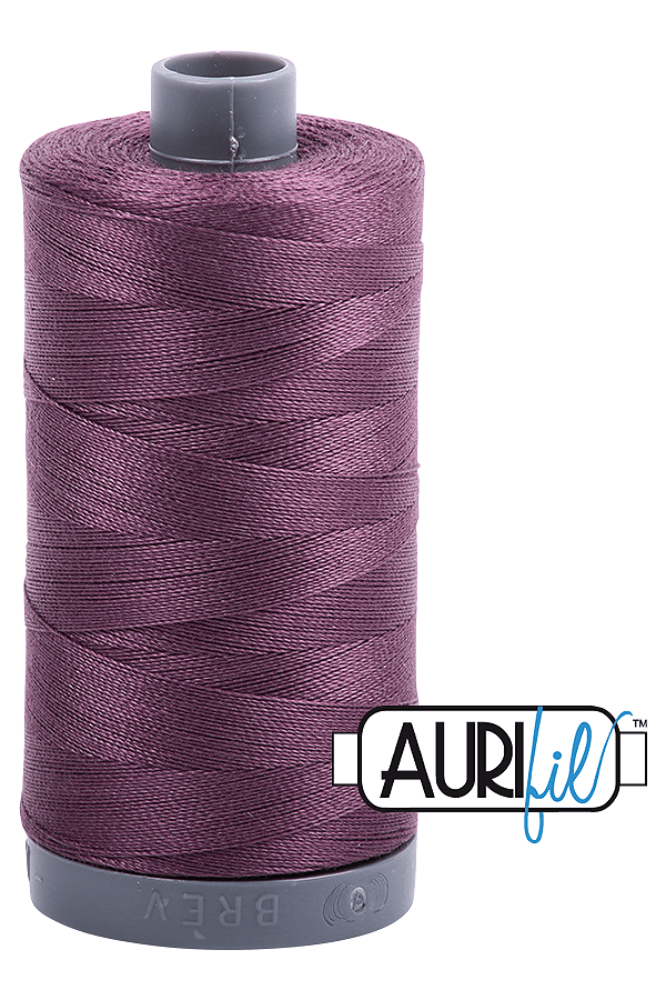 Aurifil Mako 28wt Cotton 750 m 820 yd. spool - 2568 Mulberry