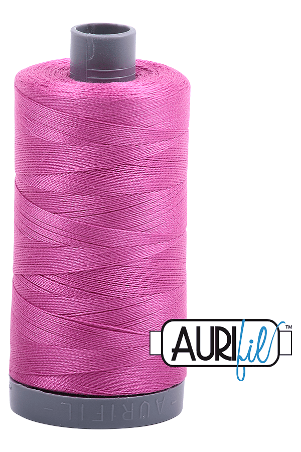 Aurifil Mako 28wt Cotton 750 m 820 yd. spool - 2588 Light Magenta