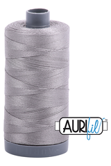Aurifil Mako 28wt Cotton 750 m 820 yd. spool - 2620 Stainless Steel